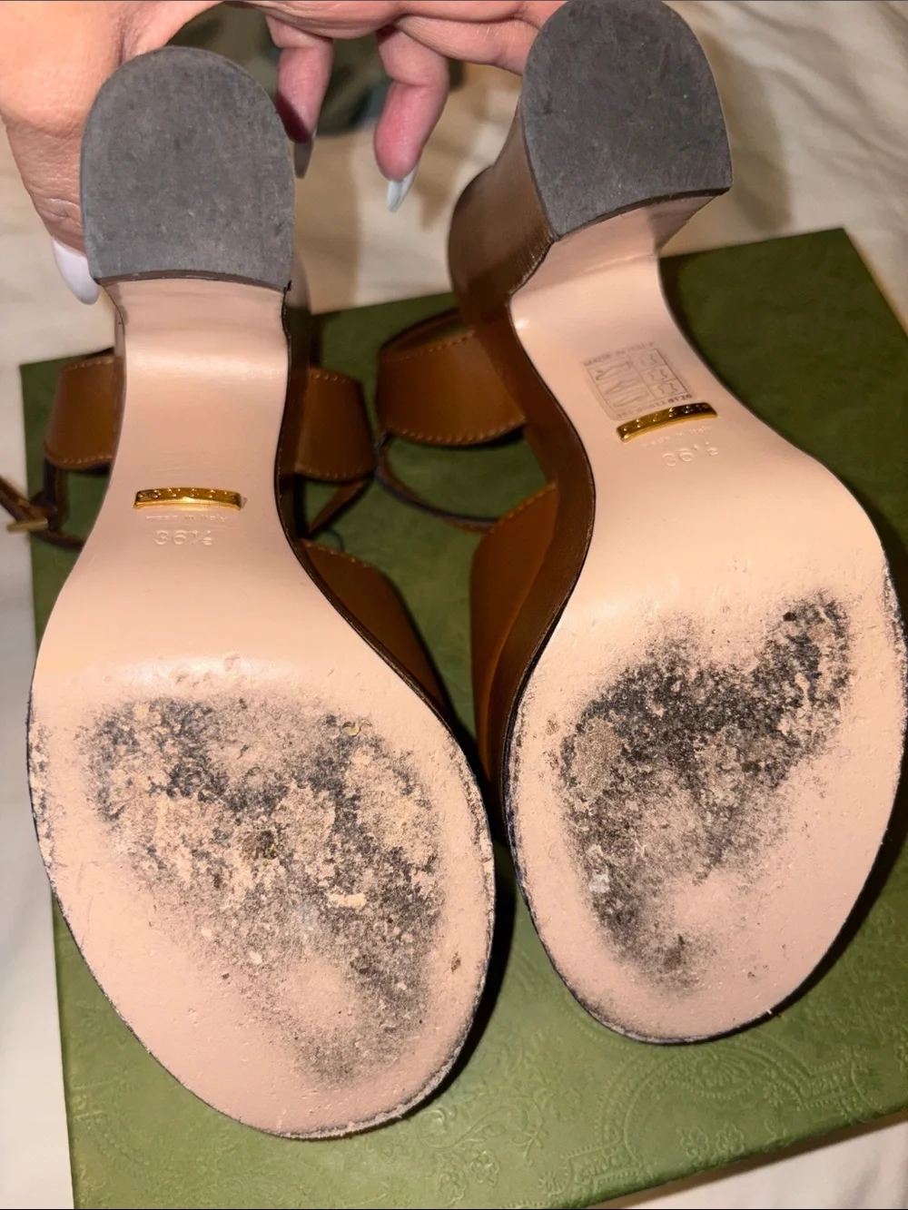 - AUTHENTIC- Gucci Interlocking G High SandalsCode 730022S550